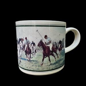 Vintage Ralph Lauren Polo Match Equestrian Horse Coffee Mug or Tea Cup